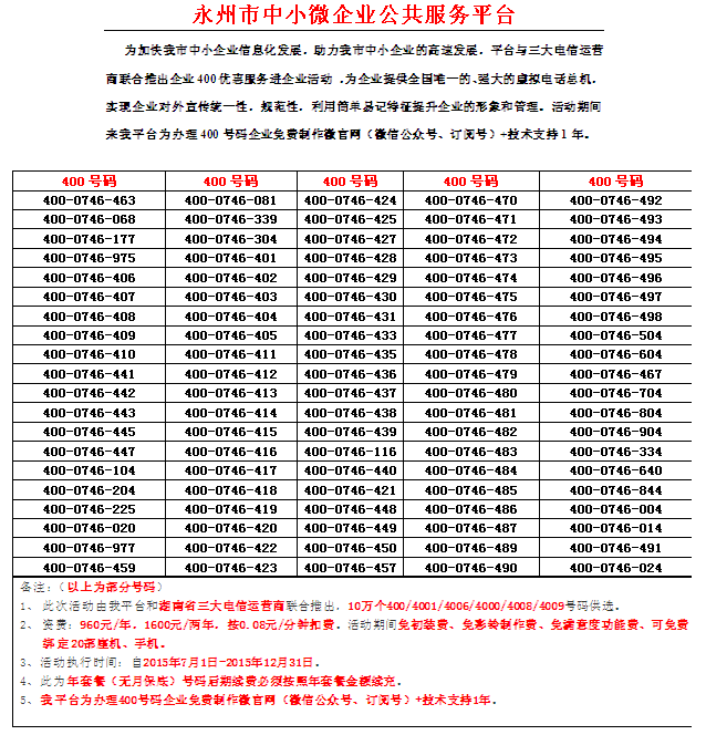 企业400优惠服务