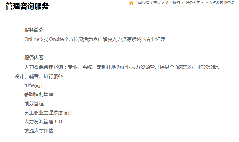 人力资源管理咨询