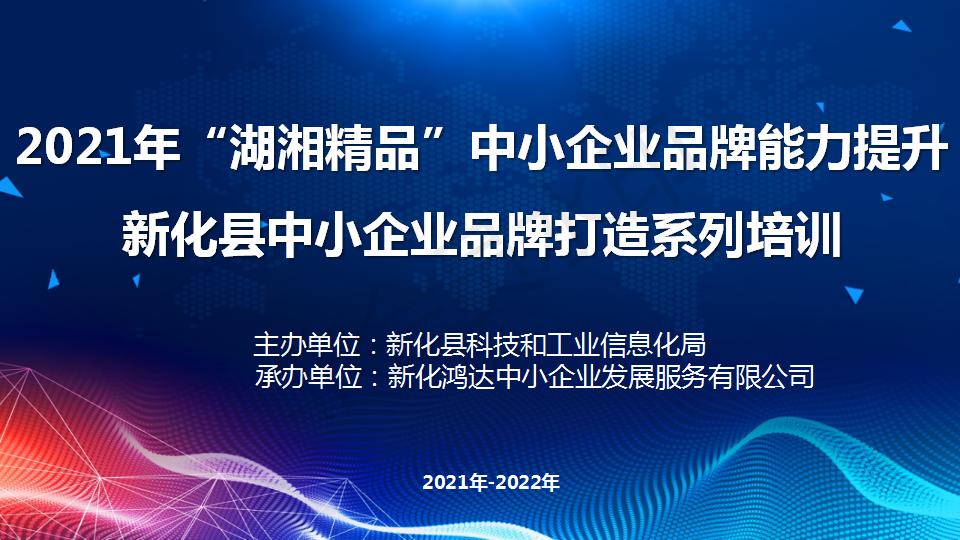”湖湘精品“中小企业品牌能力提升培训服务