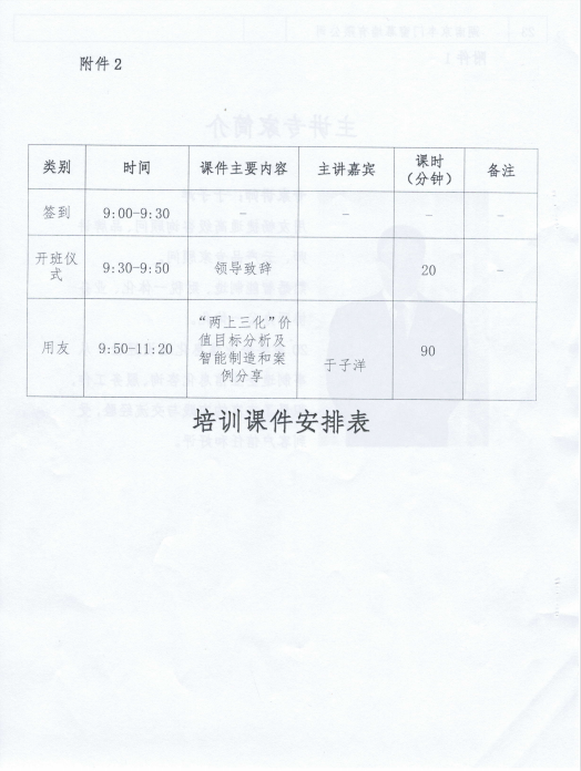 关于举办“两上三化”培训班的通知